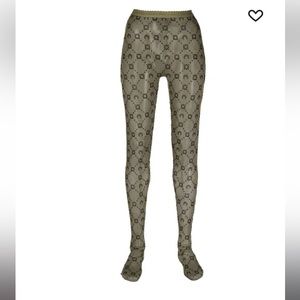 Marine Serre Flocked Monogram Tights